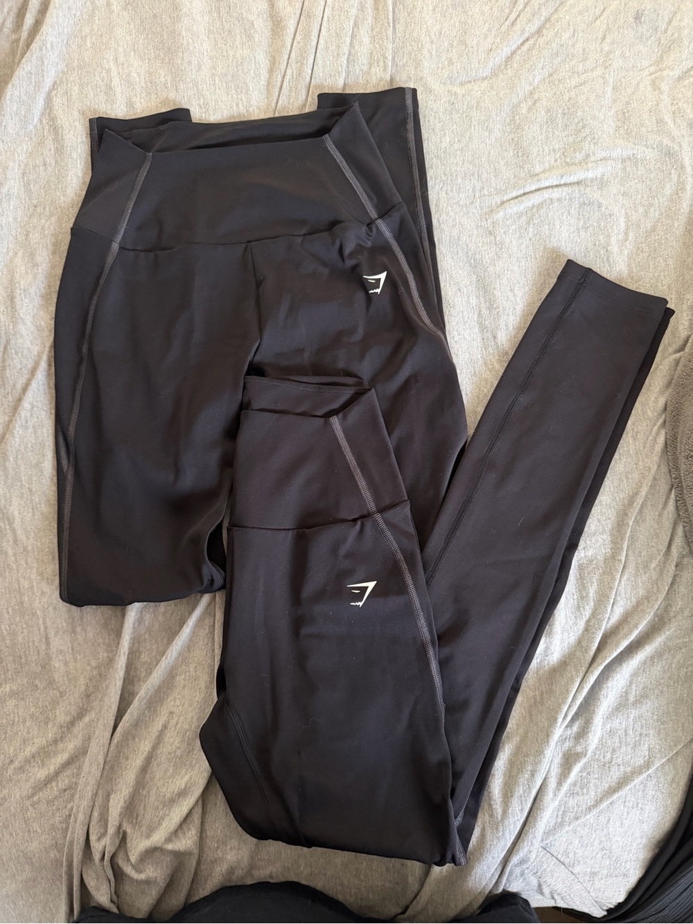 Gymshark Everyday Contour High-Waisted Black Leggings - Lot of 2 - Size XS